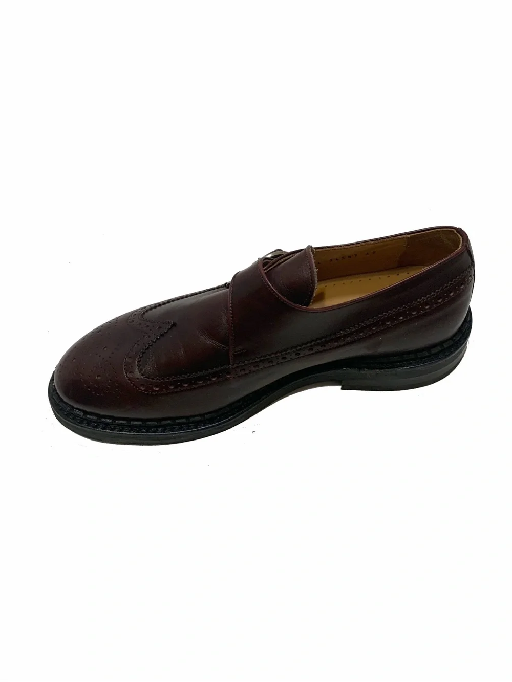 Men's Leather Monk Strap Brogues